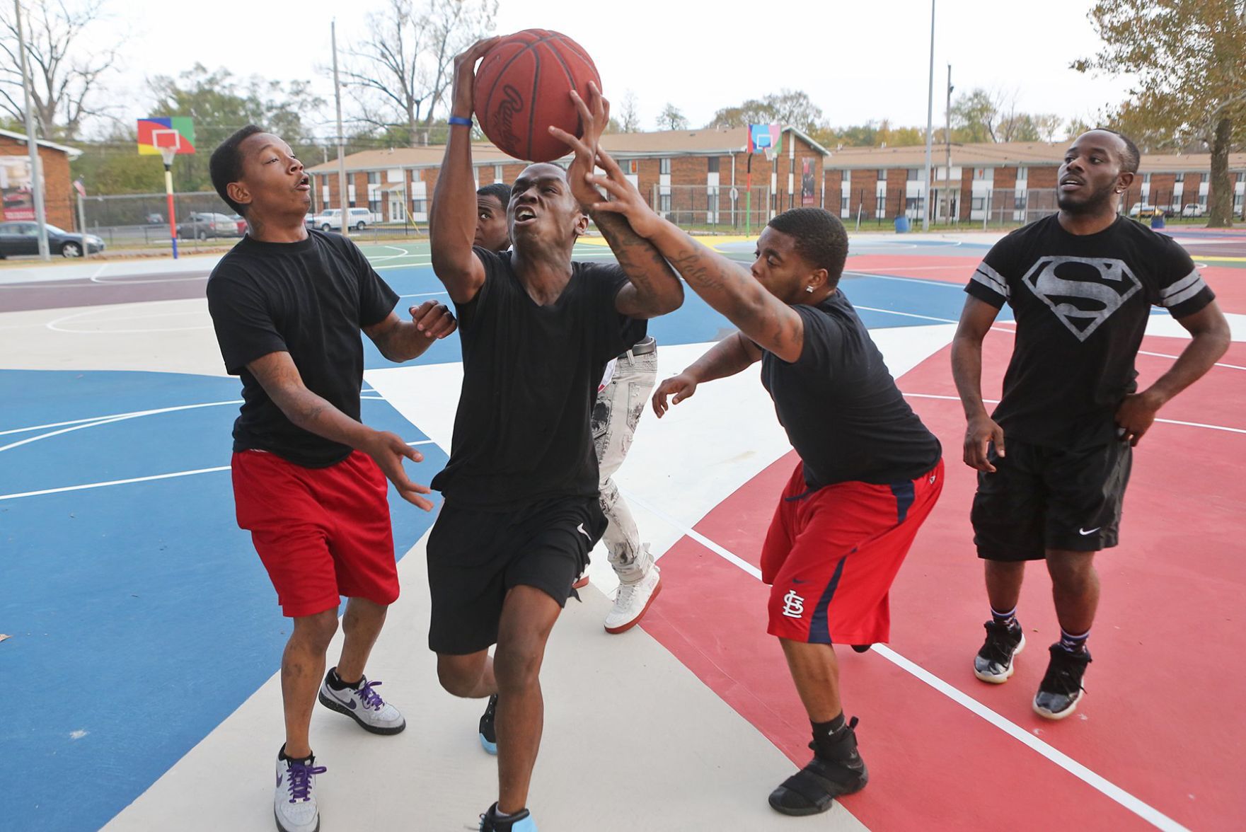 Kinloch basketball courts get a makeover